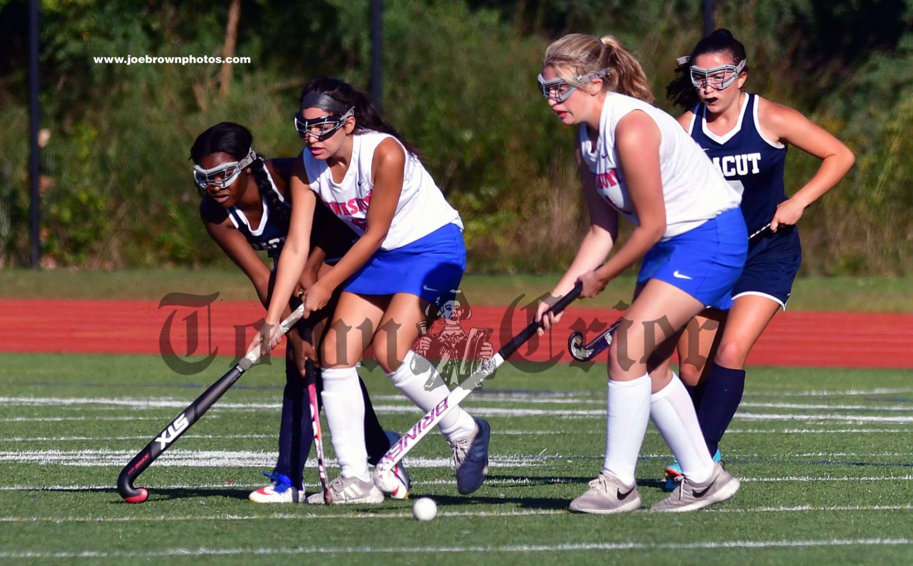 TMHS Varsity Field Hockey players Courtney Capachietti, left, and Ava Piccolo
